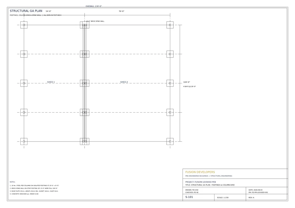Structural GA plan